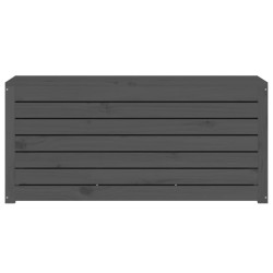 Boîte de jardin gris 101x50,5x46,5 cm bois massif de pin 