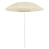 Parasol de jardin avec mât en acier sable 180 cm 
