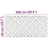 Plaques en alu à motifs en damier - 2 pcs Antidérapantes 100x50 cm 