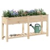 Jardinière avec Grilles 161x43x76 cm Bois Massif de Sapin 