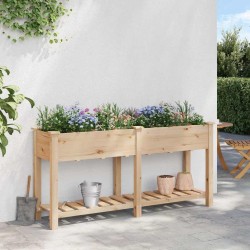 Jardinière avec Grilles 161x43x76 cm Bois Massif de Sapin 