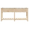Jardinière avec Grilles 161x43x76 cm Bois Massif de Sapin 