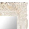 Miroir Blanc 110x50 cm Bois de manguier massif 