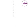 Supports de plantes en spirale 20 pcs Acier galvanisé 110 cm 
