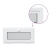 Fenêtre de sous-sol RISOR 80x40 cm inclinable 3 vitrages blanc 