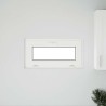 Fenêtre de sous-sol RISOR 80x40 cm inclinable 3 vitrages blanc 