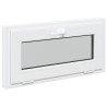 Fenêtre de sous-sol RISOR 80x40 cm inclinable 3 vitrages blanc 