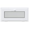 Fenêtre de sous-sol RISOR 80x40 cm inclinable 3 vitrages blanc 