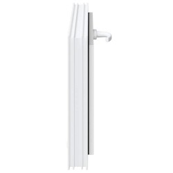 Fenêtre de sous-sol RISOR 80x40 cm inclinable 3 vitrages blanc 