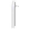 Fenêtre de sous-sol RISOR 80x40 cm inclinable 3 vitrages blanc 