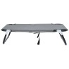 Lit pour Chien Pliant Gris Clair S Tissu Oxford et Acier 