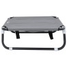 Lit pour Chien Pliant Gris Clair S Tissu Oxford et Acier 