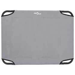 Lit pour Chien Pliant Gris Clair S Tissu Oxford et Acier 