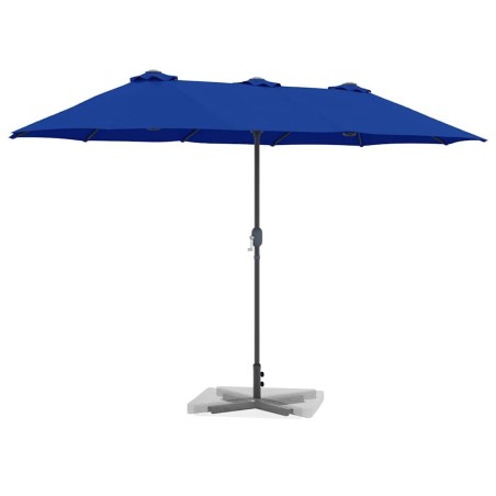 Parasol de jardin Bleu 380 x 196 x 235 cm 