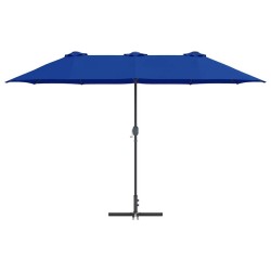 Parasol de jardin Bleu 380 x 196 x 235 cm 