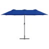 Parasol de jardin Bleu 380 x 196 x 235 cm 