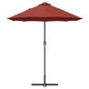 Parasol de jardin Couleur terre cuite 380 x 196 x 235 cm 