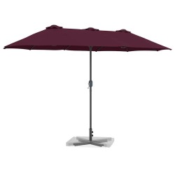 Parasol de jardin Rouge bordeaux 380 x 196 x 235 cm 