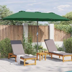 Parasol de jardin Vert 380 x 196 x 235 cm 