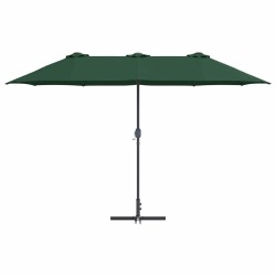 Parasol de jardin Vert 380 x 196 x 235 cm 