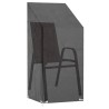 Housses de chaise de jardin 2 pcs 8 œillets 65x65x110/150 cm PE 