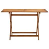 Table de jardin pliable 120x70x75 cm Bois d'acacia massif 