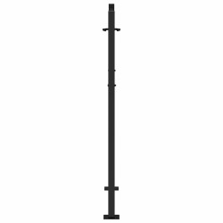 Portail de jardin noir 105x130 cm acier conception de tracés 
