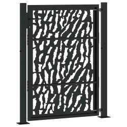 Portail de jardin noir 105x130 cm acier conception de tracés 