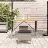 Table de jardin avec dessus en bois d'acacia gris 105x75x72 cm 