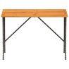 Table de jardin avec dessus en bois d'acacia gris 105x75x72 cm 