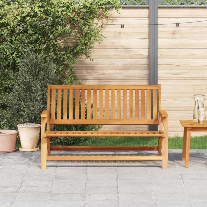 Banc de jardin 122,5 x 77 x 74 cm en acacia massif 