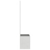 Jardinier avec Panneau Décoratif Argent 50 x 140 cm 