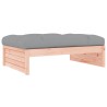 Repose-pied de jardin 120x80 cm massif de douglas 
