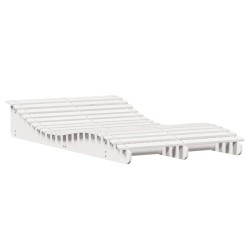 Chaise longue blanc 205x110x31,5 cm bois massif de pin 