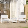 Chaises de jardin lot de 2 blanc 60x52,5x72 cm bois massif pin 