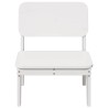 Chaises de jardin lot de 2 blanc 60x52,5x72 cm bois massif pin 