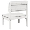 Chaises de jardin lot de 2 blanc 60x52,5x72 cm bois massif pin 