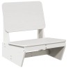 Chaises de jardin lot de 2 blanc 60x64x70,5 cm bois massif pin 