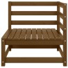 Canapés d'angle de jardin 2 pcs marron miel bois de pin solide 