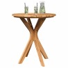 Table de Bistrot de Jardin Ø70x75 cm en Bois Massif de Teck 