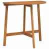 Ensemble de Bistro de Jardin Pliant 3 Pièces en Bois Acacia de 