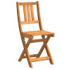 Ensemble de Bistro de Jardin Pliant 3 Pièces en Bois Acacia de 