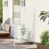 Écran de confidentialité – Blanc, 100x50x180 cm, Acier 