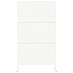 Écran de confidentialité – Blanc, 100x50x180 cm, Acier 