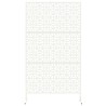 Écran de confidentialité – Blanc, 100x50x180 cm, Acier 