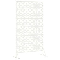 Écran de confidentialité – Blanc, 100x50x180 cm, Acier 