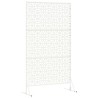 Écran de confidentialité – Blanc, 100x50x180 cm, Acier 