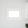 Fenêtre de sous-sol« RISOR » 80 x 50 cm oscillo-battante DIN gauche blanche 