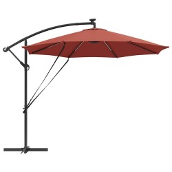 Parasol banane à mât déporté Couleur terre cuite 