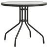 Table de bistro Anthracite Ø80x71 cm Acier 